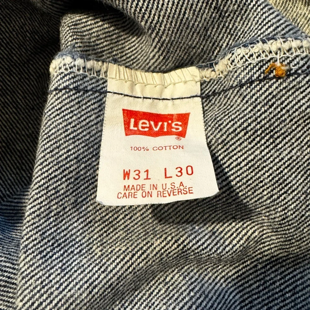 VINTAGE 1988 506 RARE Dark Acid Wash Blue Men's MINT Levi’s Jeans